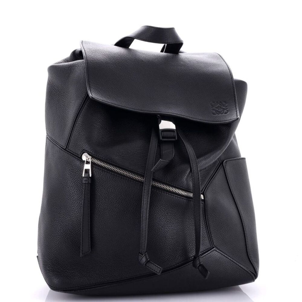 Loewe Puzzle Backpack Leather Black - Picture 2 of 8
